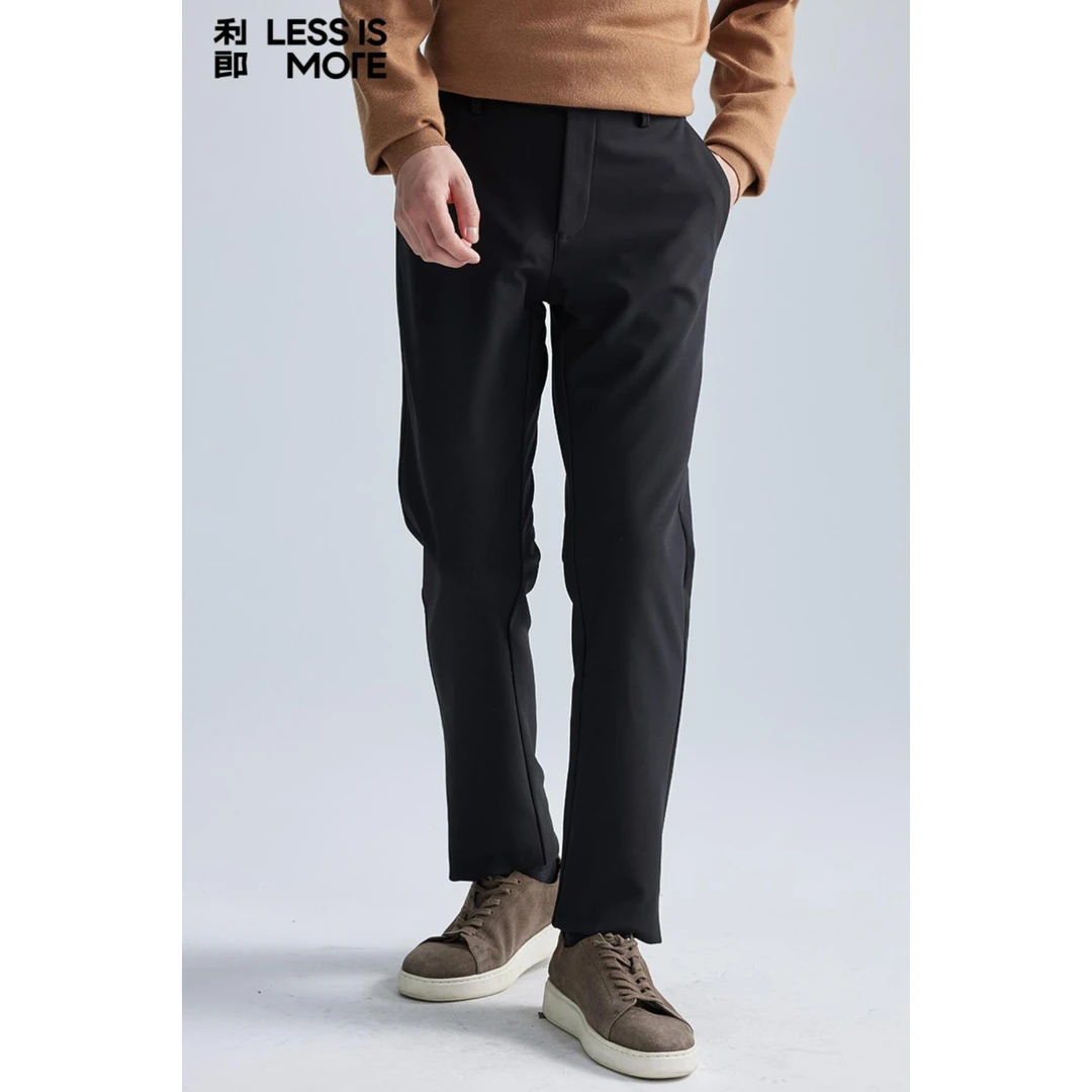 利郎休闲裤 (A4DXK061)【秋冬云感裤】男士商务舒适加绒长裤
