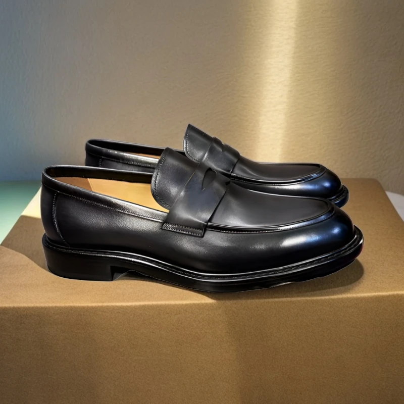 BAERMAN  简约款男士商务乐福皮鞋