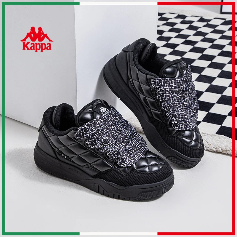 Kappa/卡帕面包鞋背靠背冬季低帮潮流板鞋百搭时尚休闲鞋子53CJ
