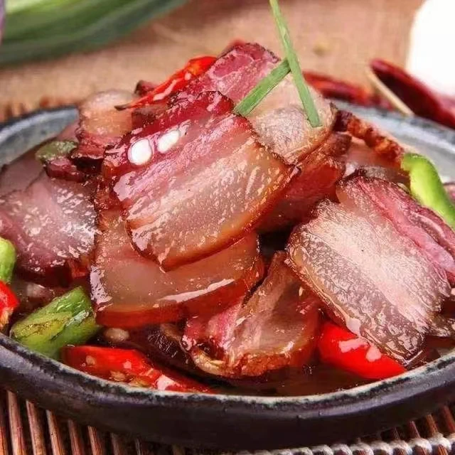 正宗烟熏腊五花肉农家土猪肉香味浓郁腊味干货