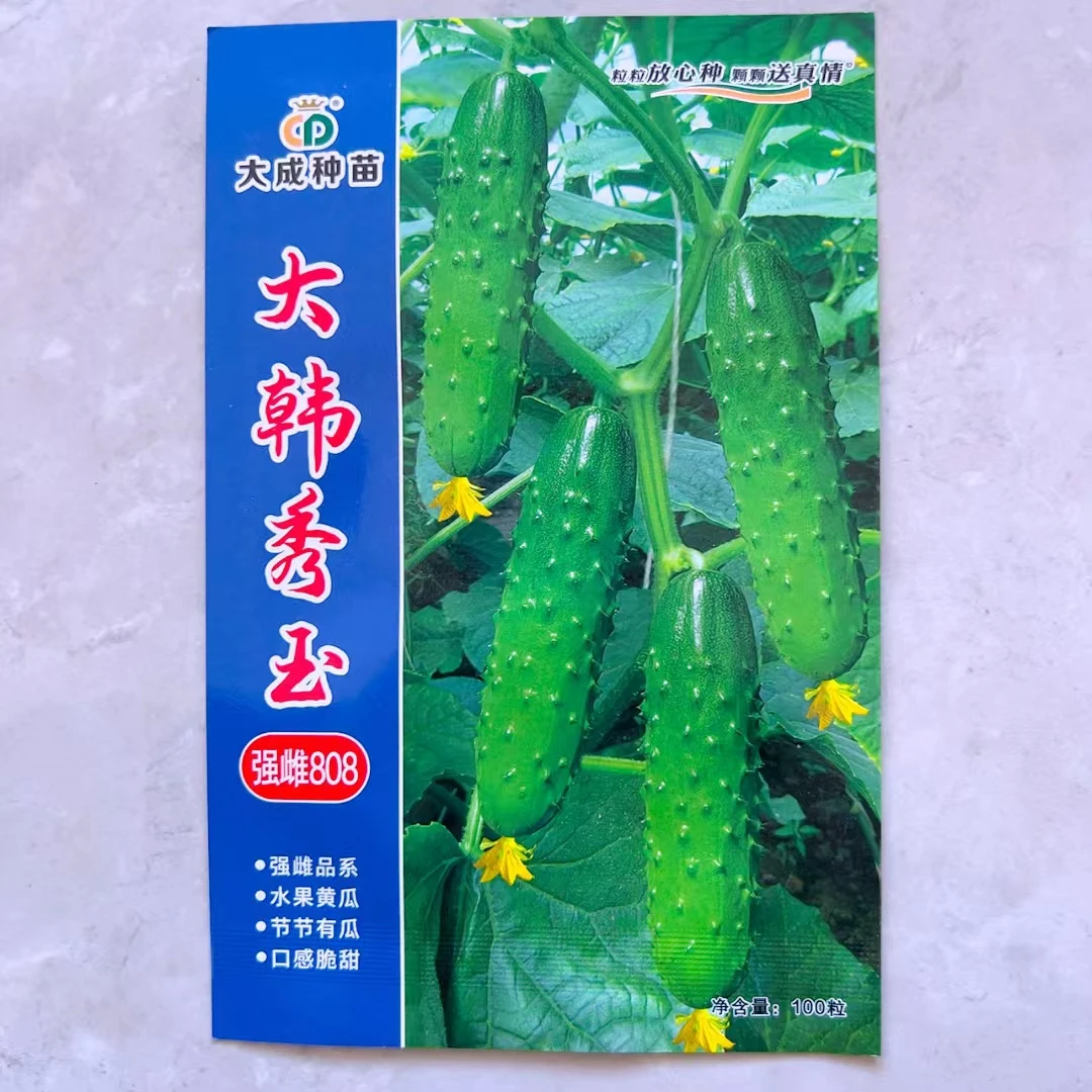 大韩强雌808水果旱黄瓜种子100粒左右