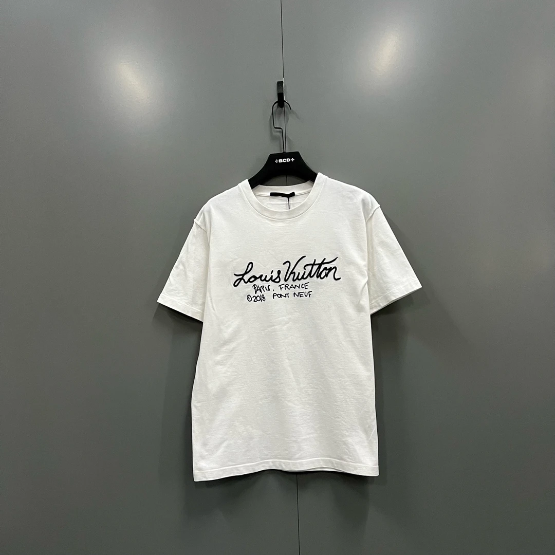 【XP】Louis Vuitton lv 草写刺绣logo短袖 XL码/95新/公价6300/