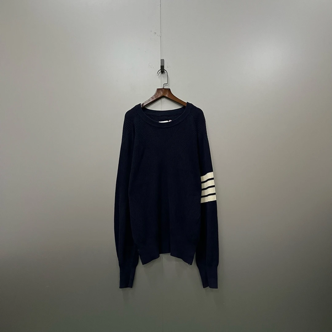 Thom Browne TB 藏青色条纹针织衫 尺码如图/95新/公价9350/