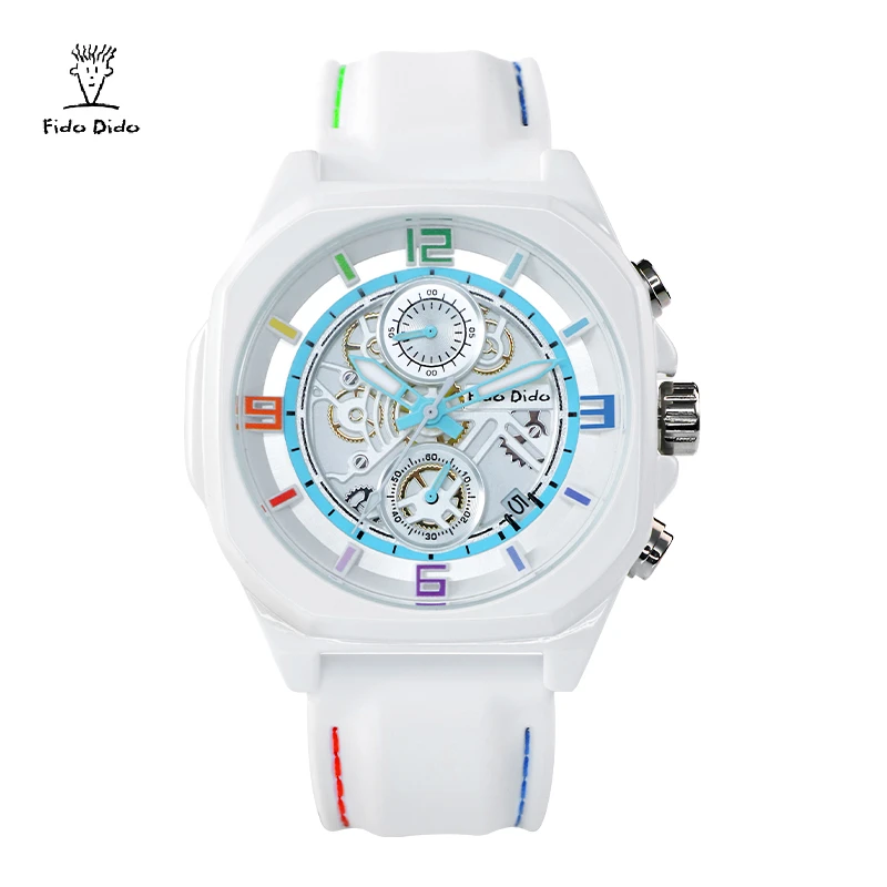 FIDODIDO【品牌专享】经典创意款时尚百搭休闲运动潮流石英手表2337