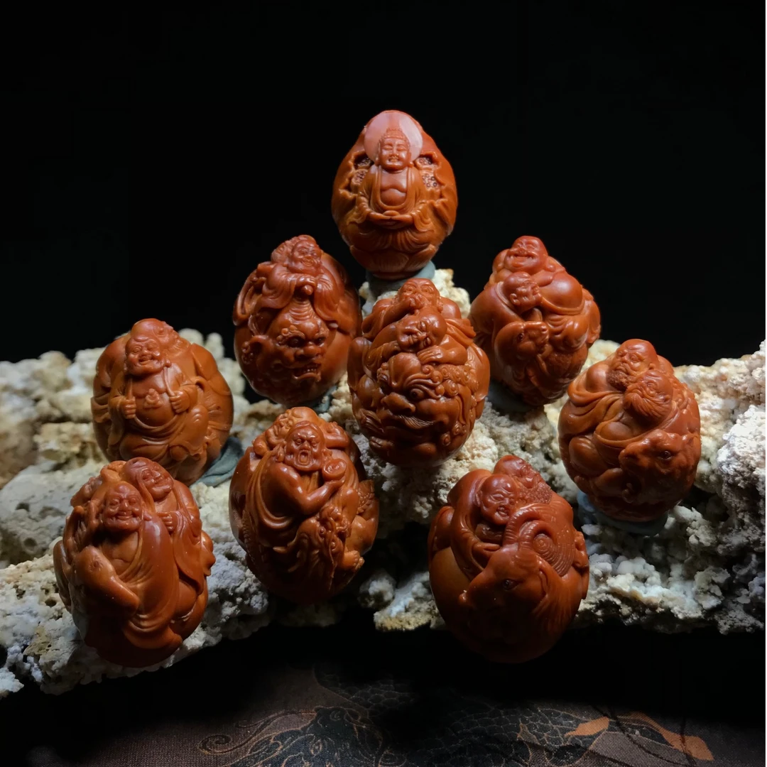 【琢礼】孙小娟【整身骑兽十八罗汉】2.5*3.2南工苏工橄榄XJ410015