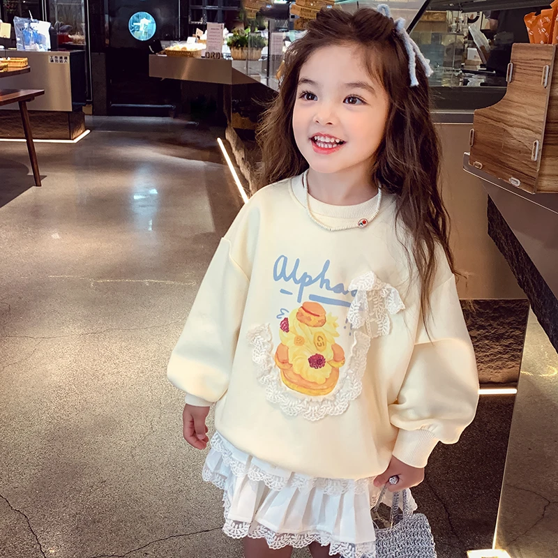 【宠粉浮力】米米哈罗女童卫衣韩版卡通套头上衣休闲打底衫 Q24628