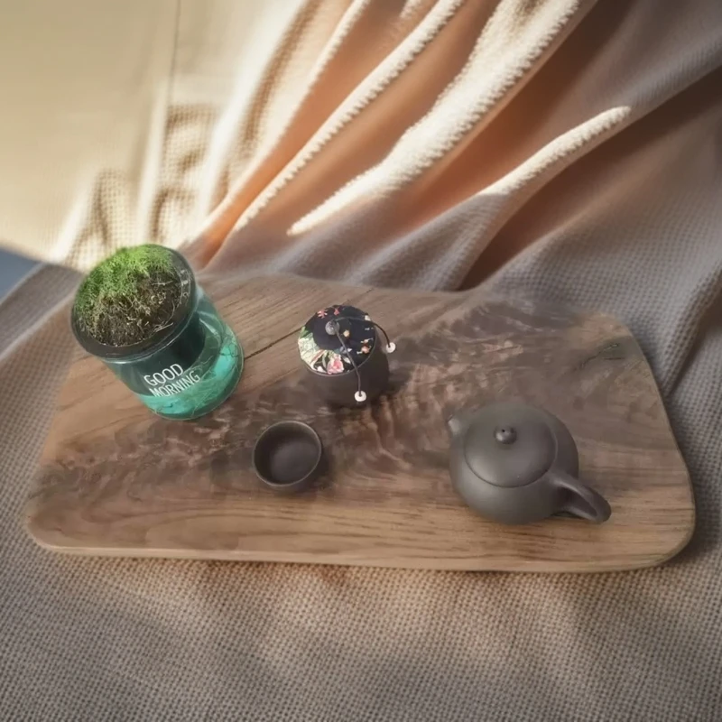 北美黑胡桃实木干泡台面茶桌小茶几茶台置物架一物一拍