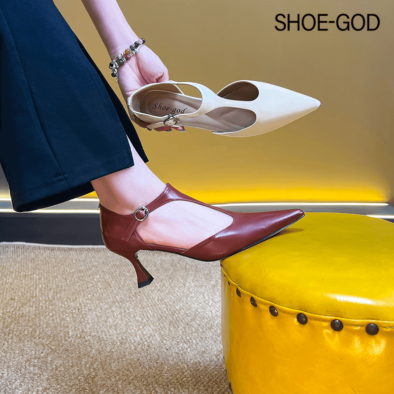 羊皮5厘米 2024时尚包头镂空设计感凉鞋SGL013