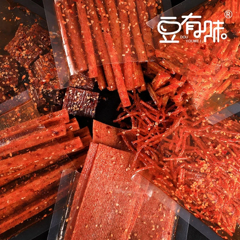 豆有味湖南特产辣条辣片辣丝辣棒豆制品零食大礼包下饭菜解馋小吃