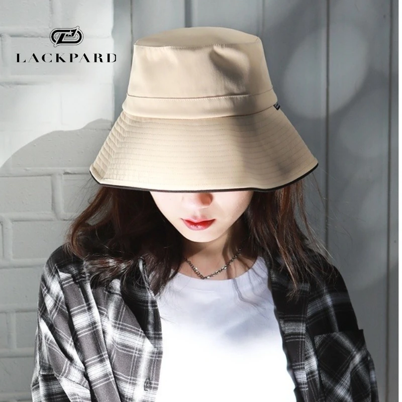LACKPARD渔夫帽女春夏款遮阳帽防晒防紫外线盆帽显脸小时尚百搭帽