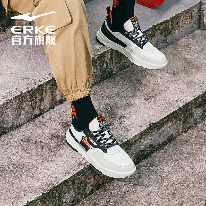 鸿星尔克休闲鞋【无双巨匠】时尚潮流轻便百搭运动鞋51122101287