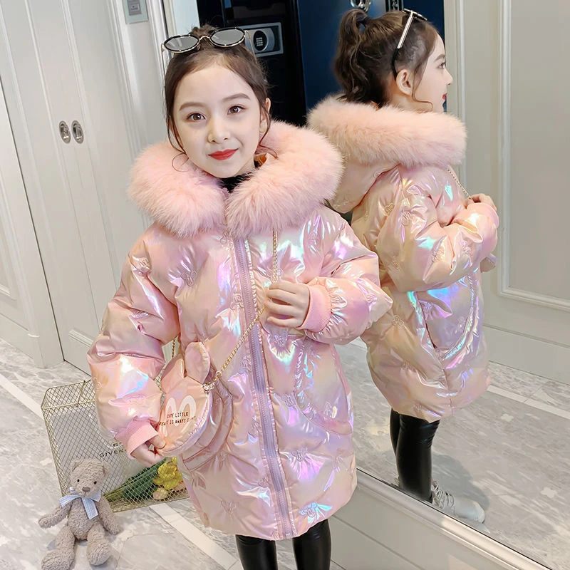 女童冬季棉服新款儿童中长款棉衣韩版加厚棉袄休闲外套潮