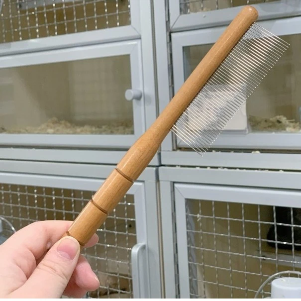 纯手工龙猫专用梳毛针梳 比赛专用梳子
