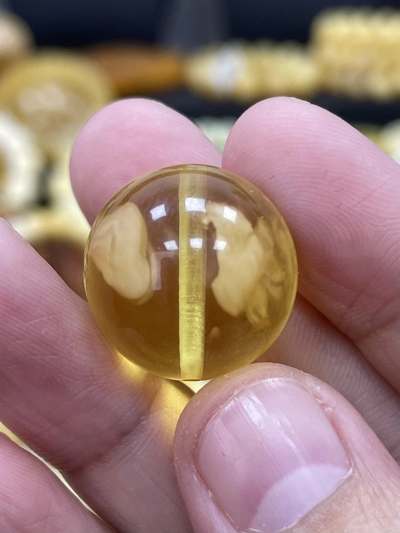 俄料琥珀蜜蜡净水金珀18.7mm