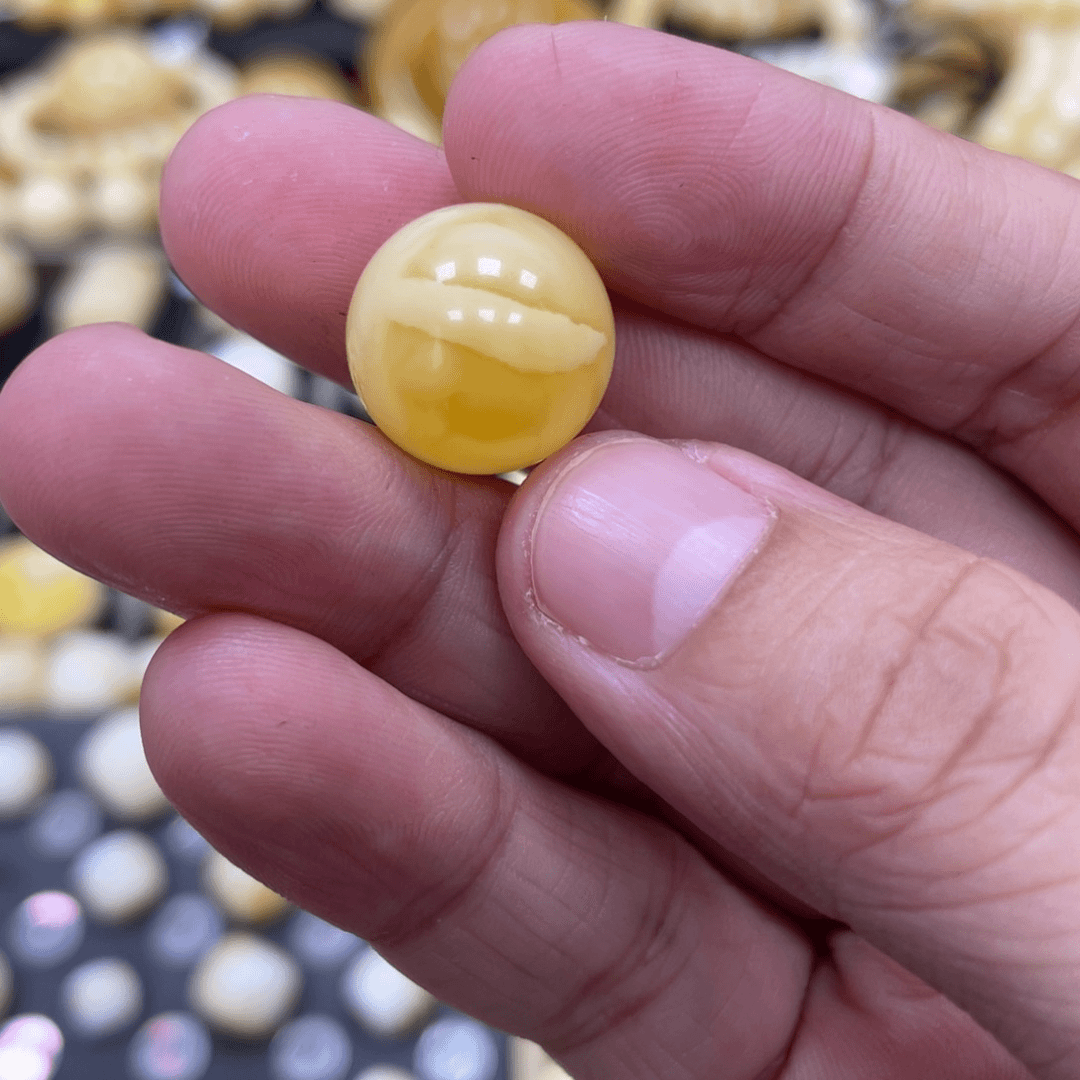 琥珀珠宝奇石未镶嵌15.1mm
