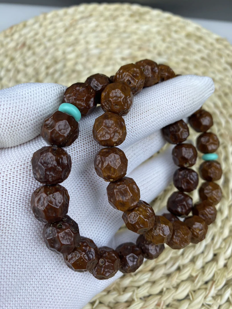 紫金鼠雕刻 无相手串12mm