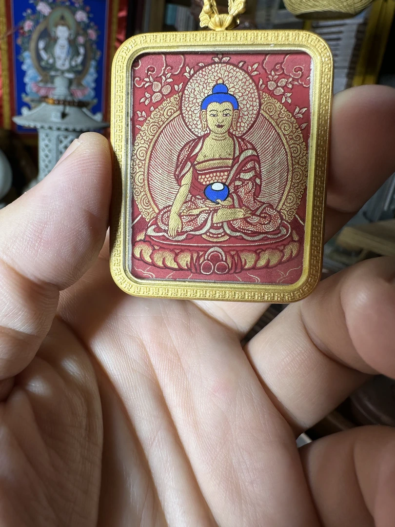 热贡手绘唐卡 释迦