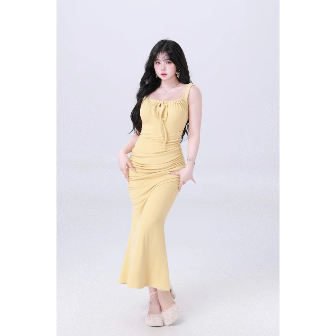 清清MengFairy【香氛姐姐】纯欲温柔短款气质吊带连衣裙3409M