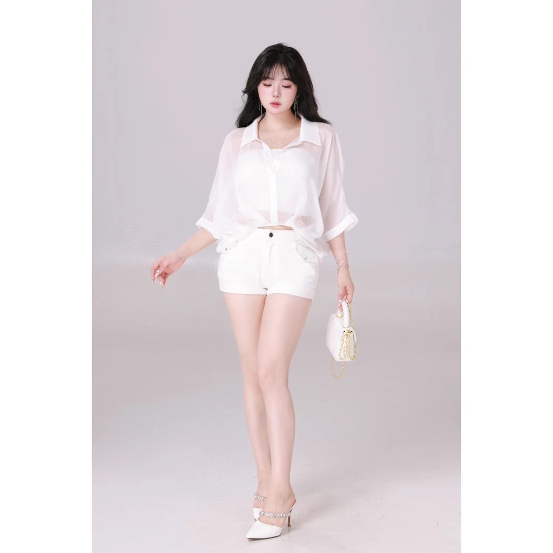 清清MengFairy 【凉感禅意】夏季设计感气质上衣3137M