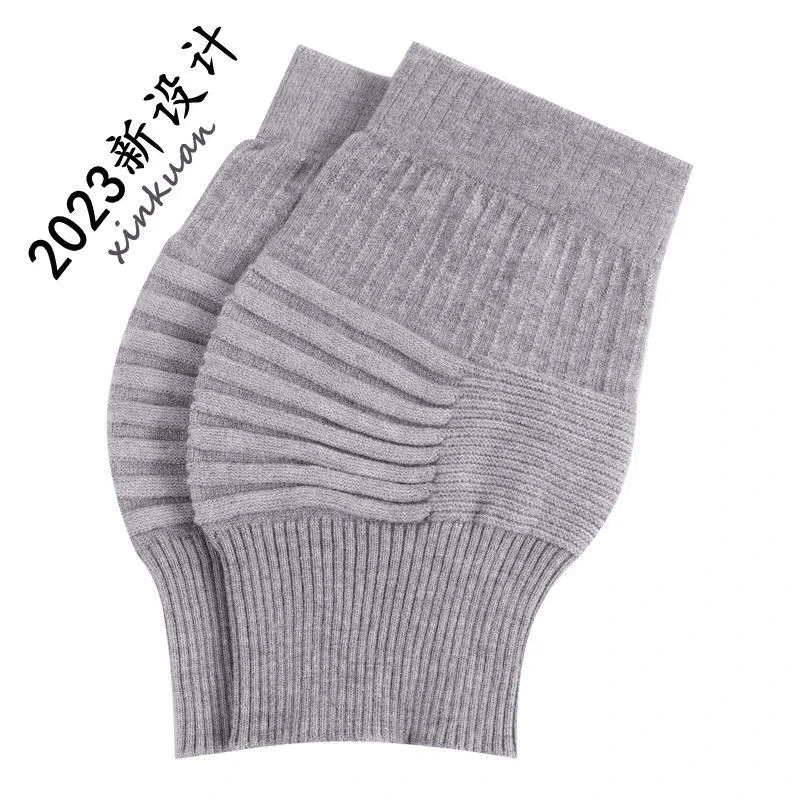 纯棉螺纹护膝空调房防寒老寒腿膝盖关节保暖防护跑步运动瑜伽专用