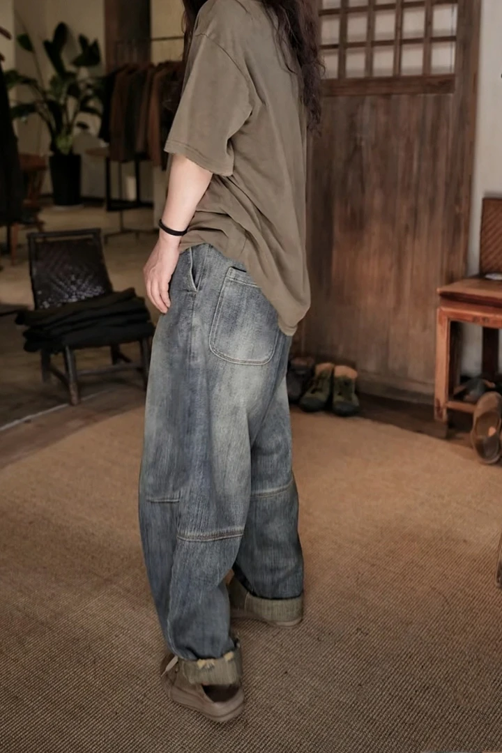 0057休闲做旧牛仔裤裤王