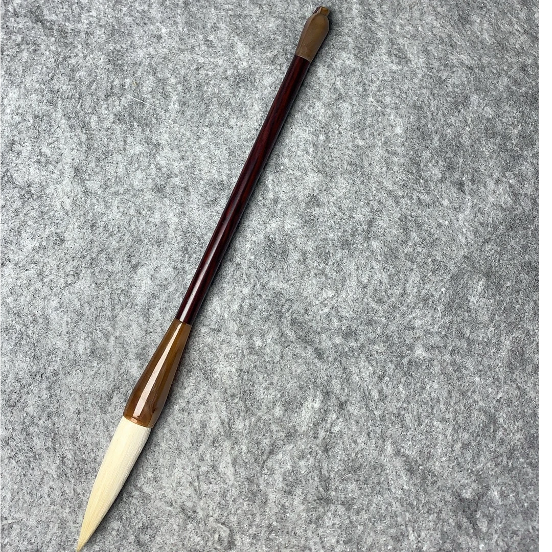 羊豪毛笔纯毛料出锋7.6口径1.6隶书篆书对联书法创作级自产自销