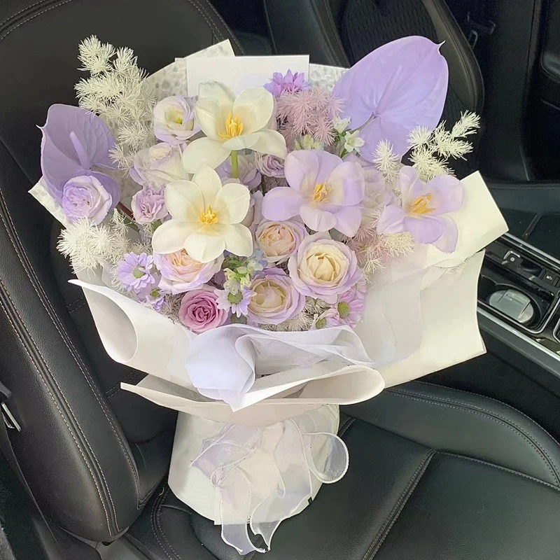 全国配送鲜花同城速递花店花束玫瑰蝴蝶兰郁金香混搭鲜花同城速配