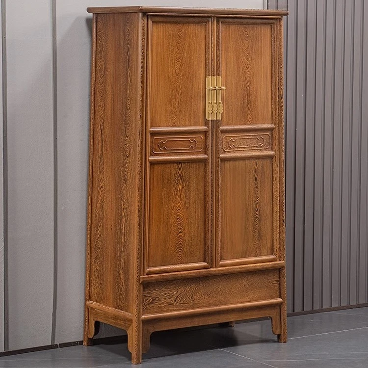 王世襄款红木圆角柜小衣柜鸡翅木餐边柜储物柜实木边柜书柜