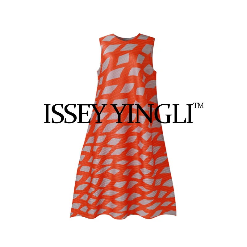 高端褶皱女士连衣裙夏季时尚百搭高级感裙子女宽松气质连衣裙2087