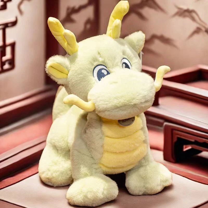 2024龙年吉祥物可爱毛绒玩偶生肖龙手工柔软生日礼物新年玩具男女