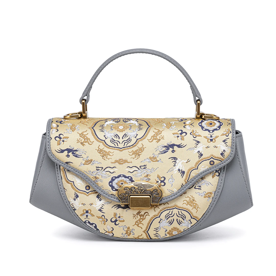 许风新宋锦中式桑蚕丝香云纱新国风手提斜跨休闲小众时尚单肩女包