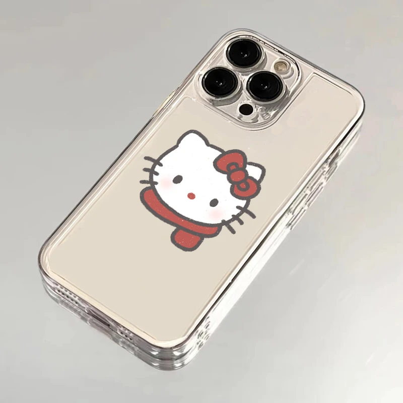 创意凯蒂猫iphone15苹果13华为vivo小米14一加OPPO新款透明手机壳