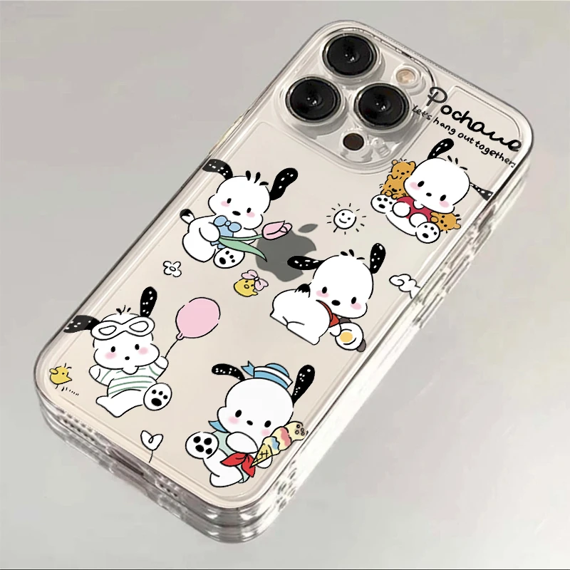 卡通帕恰狗iphone15苹果13华为vivo小米14OPPO一加可爱透明手机壳