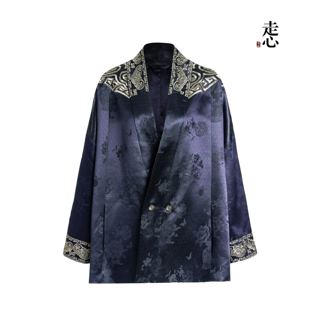 【走心非遗】苗绣蓝银外套24ZYL634-2