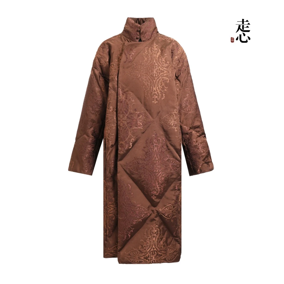 【走心非遗】金刚杵苗绣鹅绒服大衣24Z34801