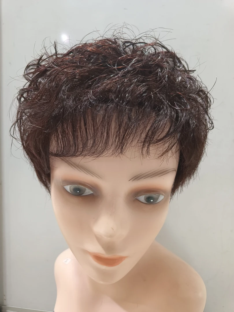 全真发夏季清凉款女士时尚假发妈妈卷发套