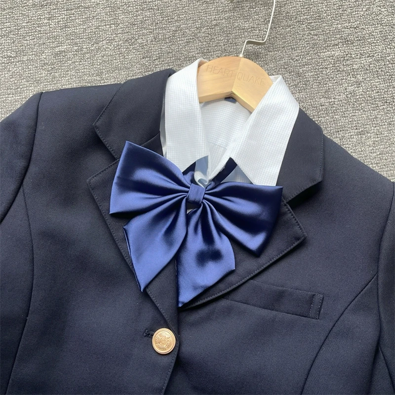 心脏地震领绳纯色制服领结女系带绳子斜角领结配饰JK日系合集