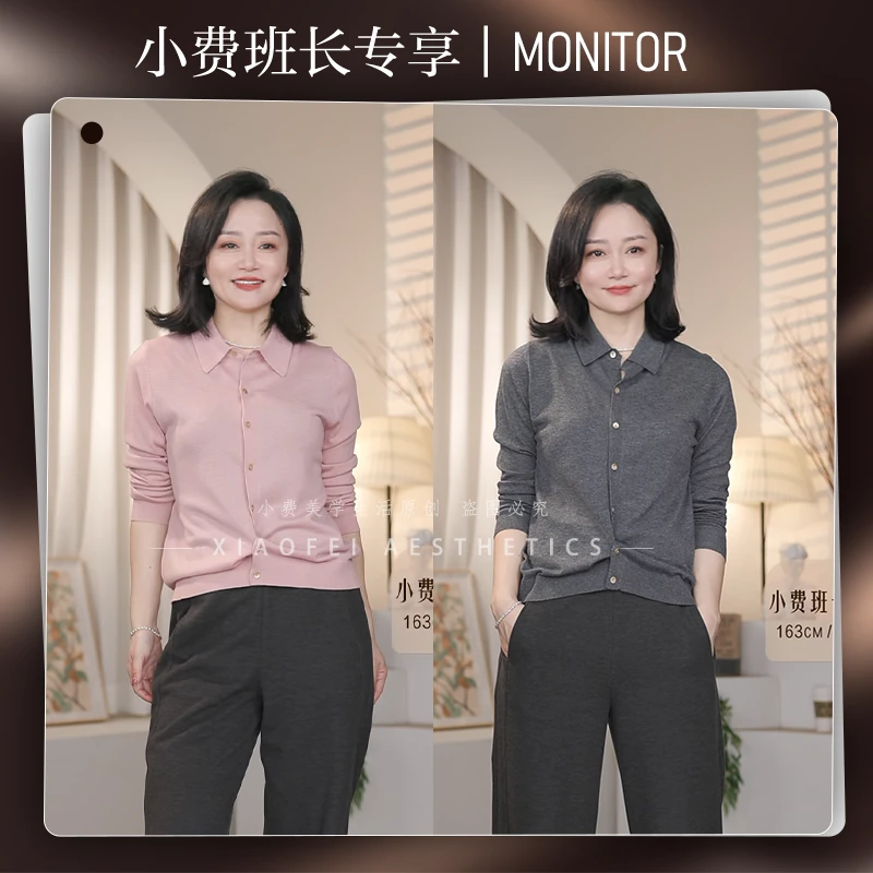 【小费班长专享】秋冬新款80支超细精纺POLO领针织衫衬衫可机洗6013