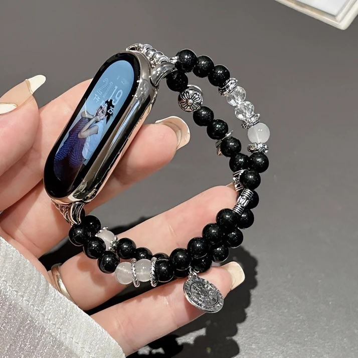 适用小米8pro手环手表国潮风表带苹果iwatch9/8/7/5/4/3NFC版S2女