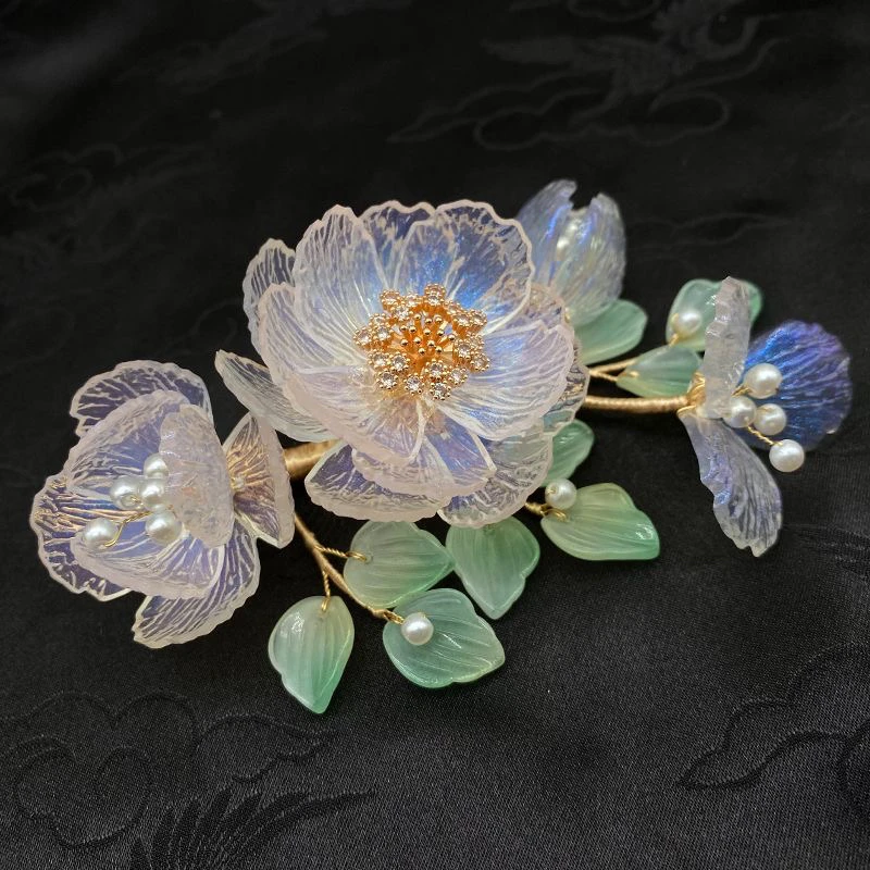 月光 美的不可方物~ 软杆发饰汉服头饰仙气饰品
