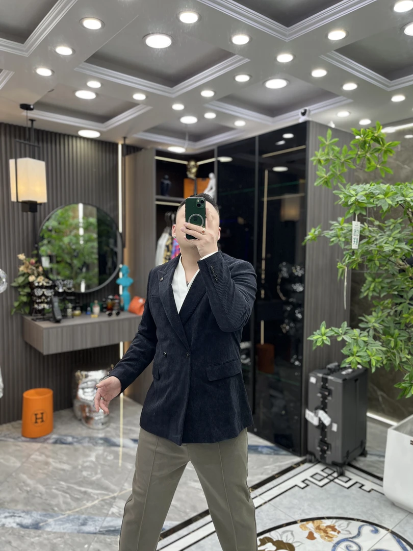 SH轻奢时尚高端男士雅痞英伦双排单扣西服外套