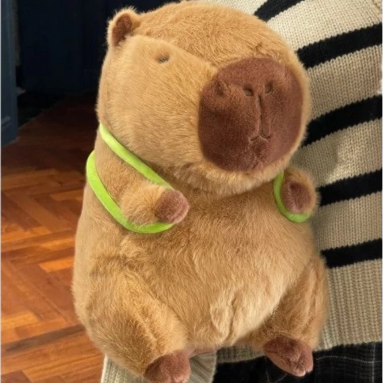 卡皮巴拉公仔毛绒玩具水豚玩偶可爱卡皮巴拉