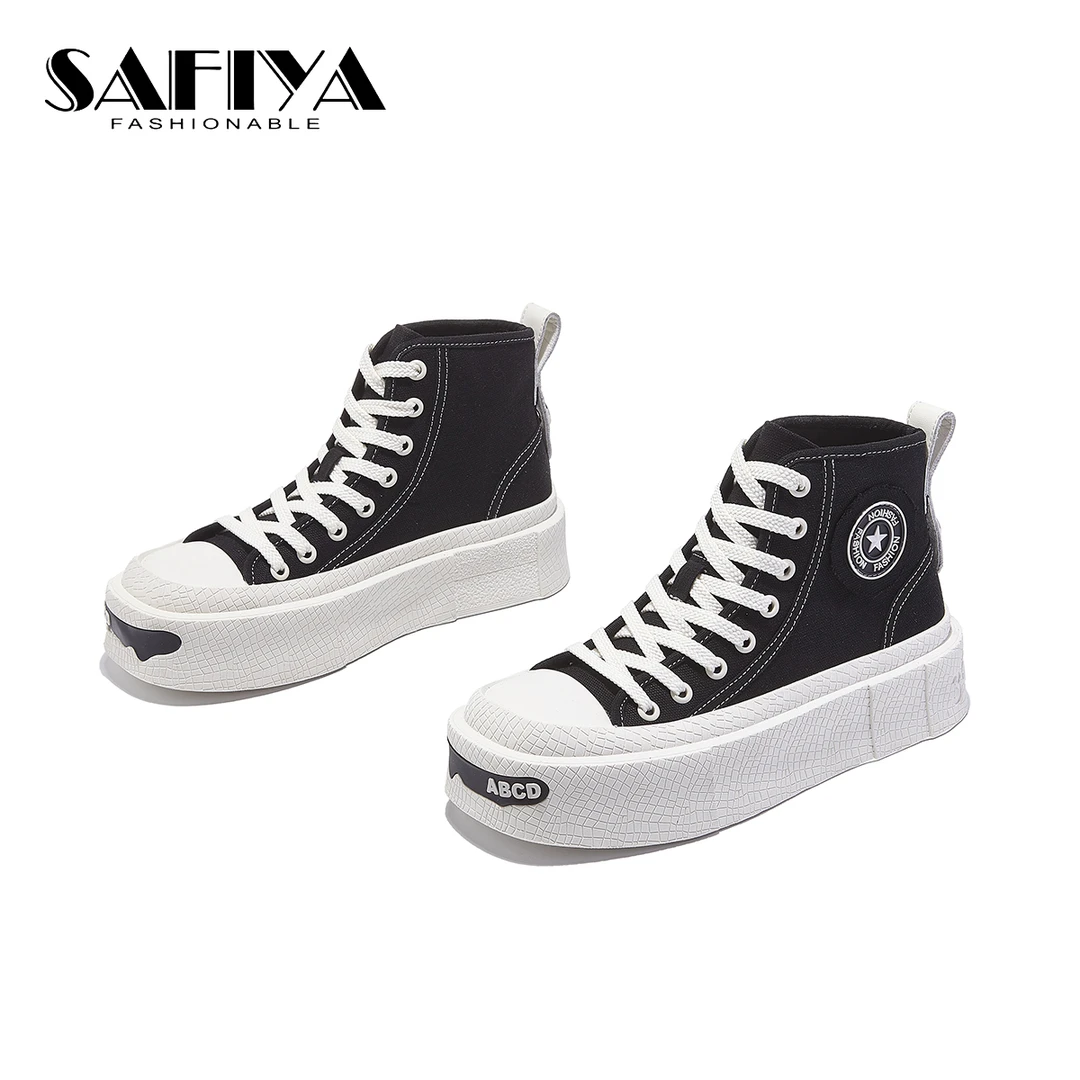 索菲娅Safiya2024夏季新款透气时尚百搭休闲系带鞋女SF43116A01