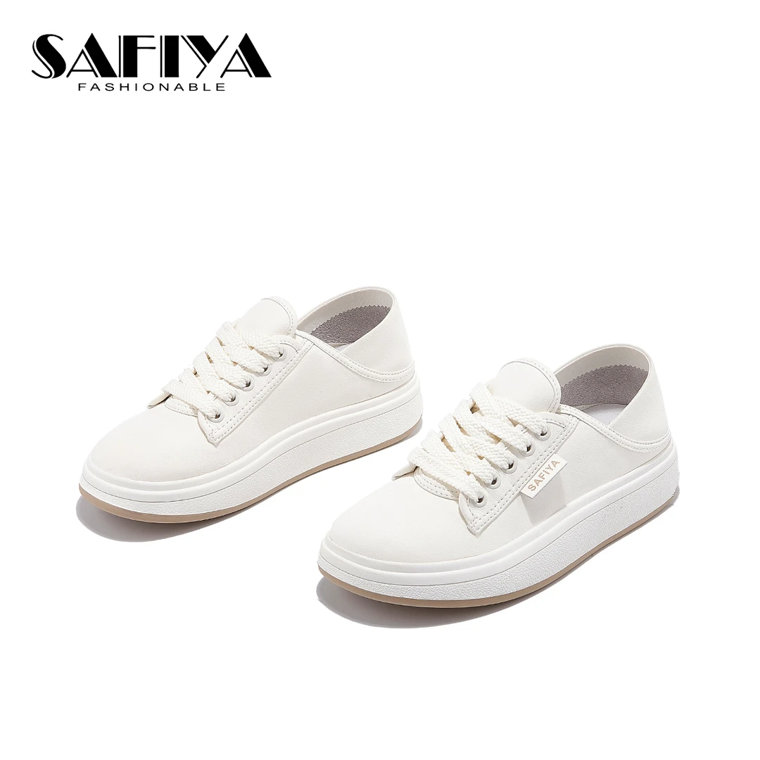 【波澜不惊】索菲娅夏季舒适百搭懒人一脚蹬小白鞋女SF41112B25