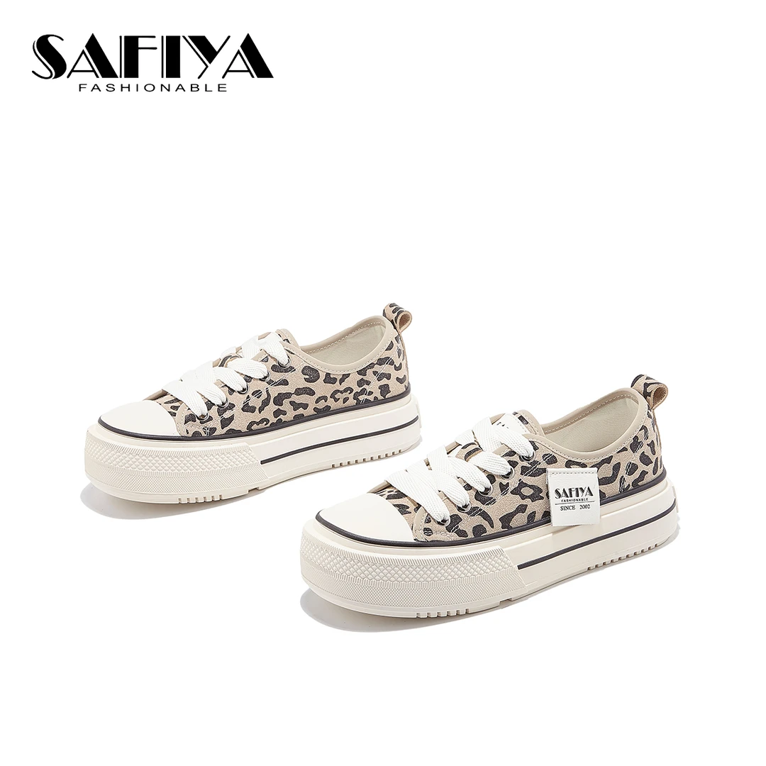 索菲娅Safiya2024夏季新款潮流低帮圆头百搭时尚休闲鞋SF43111B66