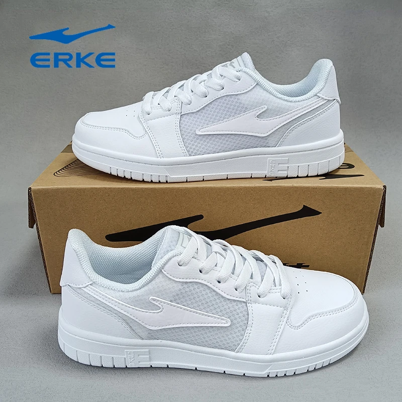 鸿星尔克小白鞋女鞋板鞋2023夏季透气运动鞋休闲鞋子舒适百搭网面