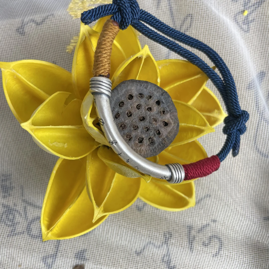 足银手链 时尚弯管手链手工编织手链手绳纯手工民族风精美手链