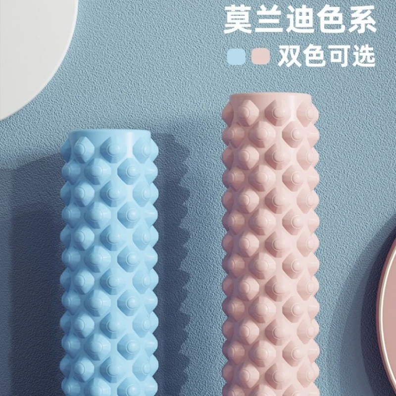 【悦摩】remolati实心款鼓点泡沫轴筋膜柱浮点新款莫兰迪色按摩滚轴