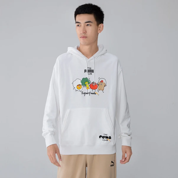 PUMA/彪马男款春秋休闲户外运动连帽印花舒适针织卫衣 533198-02