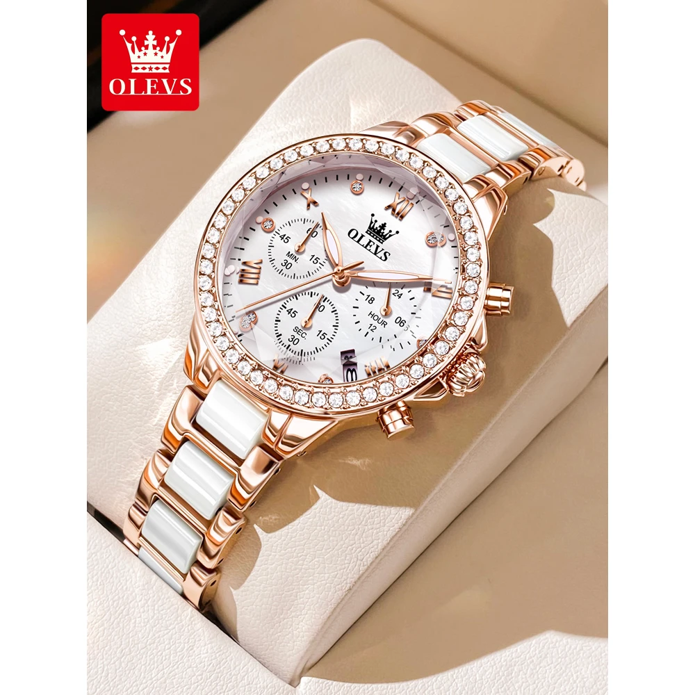 名表劳力土欧利时新款女士手表正品名牌多功能小众轻奢高端女式防